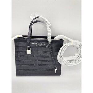 Marc Jacobs mini grind croc embossed leather tote handbag Crossbody MSRP $425